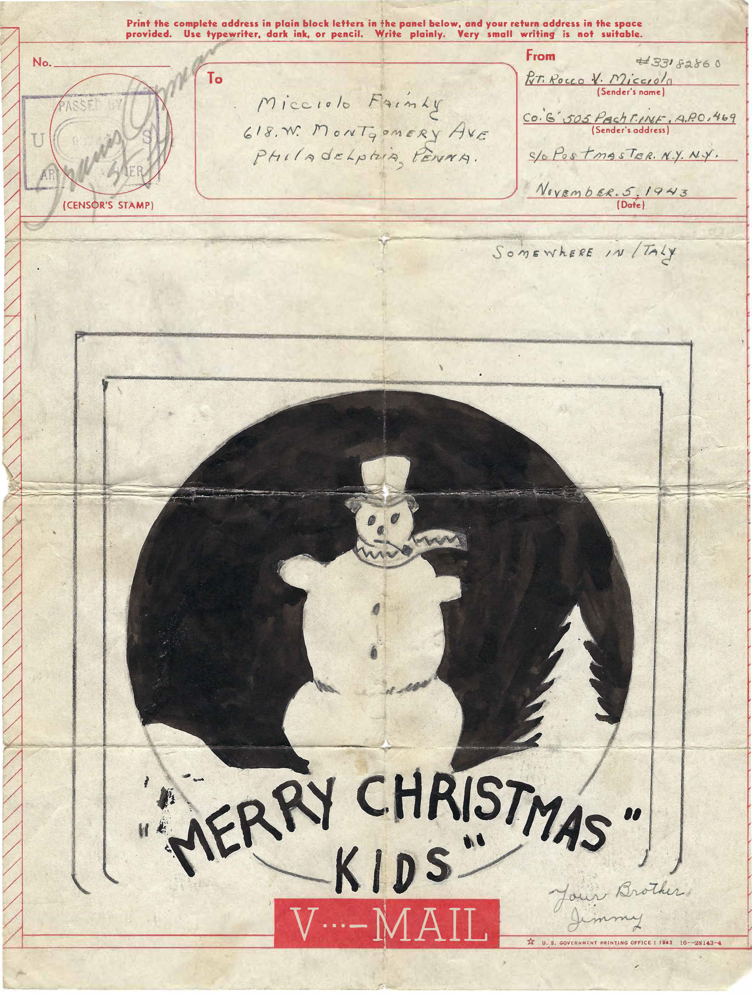 ChristmasCardNovember5,1943